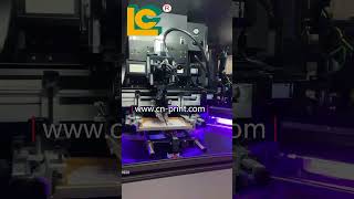 CNC310 2colors automatic full servo motor screen printing+1 labeling machine for oval plastic bottle