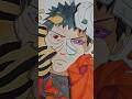 obito Uchiha from naruto ##artist #alltypeofdrawings #naruto #shortvideo