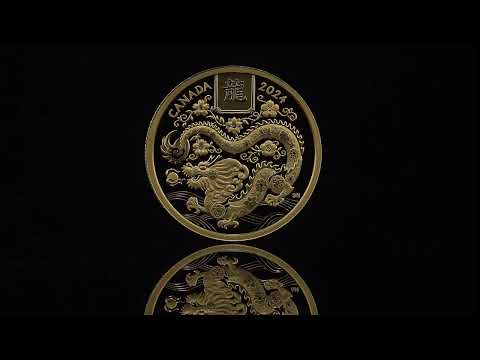 $100 Pure Gold Coin – Lunar Year Of The Dragon