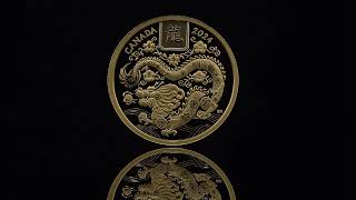 $100 Pure Gold Coin – Lunar Year of the Dragon