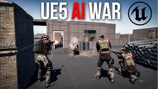 Unreal Engine 5 AI Warfare | Advanced NPC WAR System Showcase