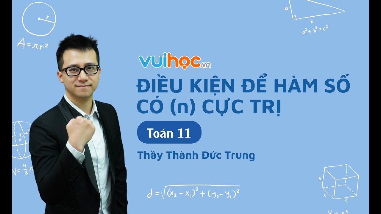 Điều kiện để hàm số có n cực trị -Toán 11- Thầy Thành... - youtube