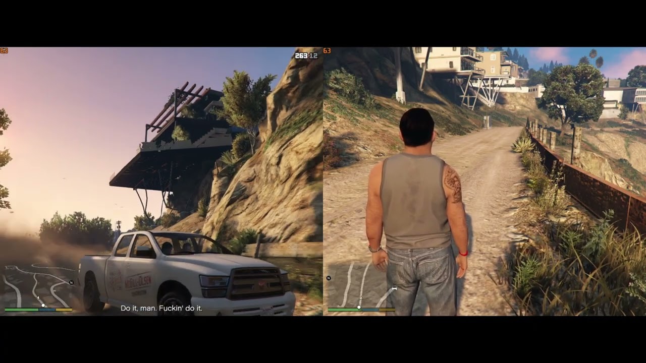 GTA V Splitscreen Story Mode in  2025 - Marriage Counseling Mission Gameplay Nucleus Coop PC