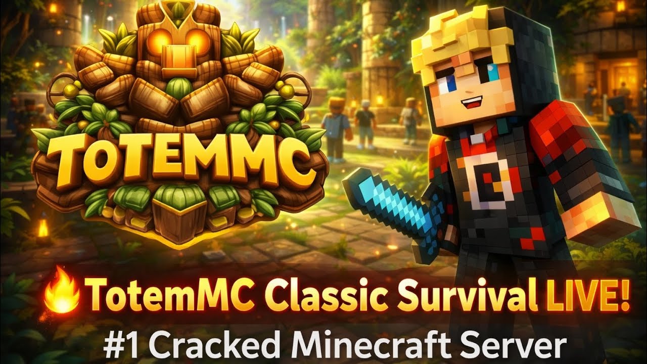 🔥 TotemMC Classic Survival is LIVE! #1 Cracked Minecraft Server - YouTube