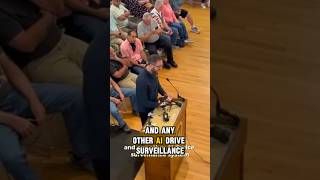 Massive speech against Flock cameras at town hall meeting in Connecticut. #Flock #Milford #News