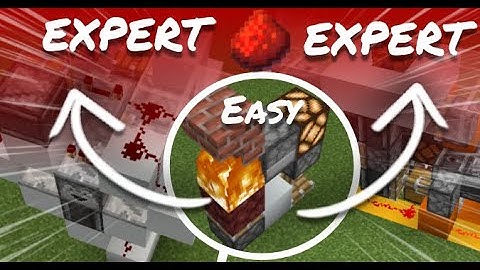 Redstone Contraptions EASY to EXPERT (Minecraft Toggleable Fireplace)