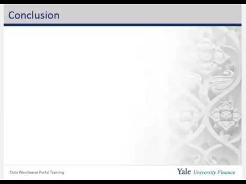 Data Warehouse Portal: Conclusion