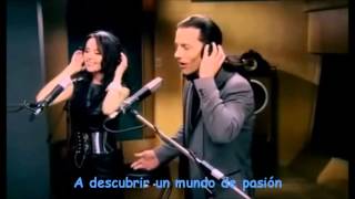 Video thumbnail of "letra  la pasion sarah brightman y fernando lima"