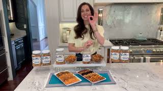 Germack (2) Jar Set Nut Mix Honey BBQ and Get Your Snack On on QVC