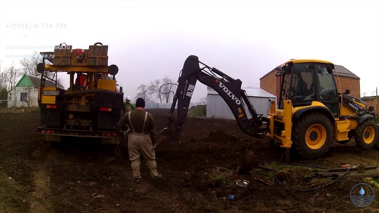 Бурение скважины г Кропоткин - YouTube
