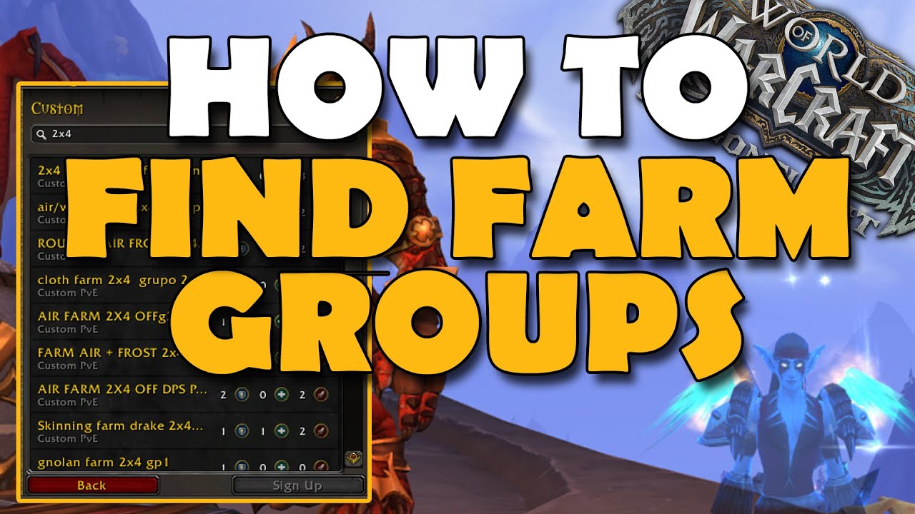 How To Find Groups To Farm Gold With in Dragonflight