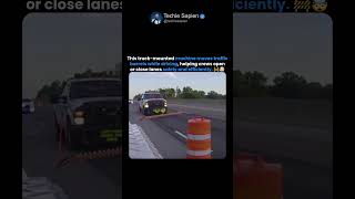 Meet The Barrel Mover 5000, A Truck That Moves Traffic Barrels While Driving 🚧🤯