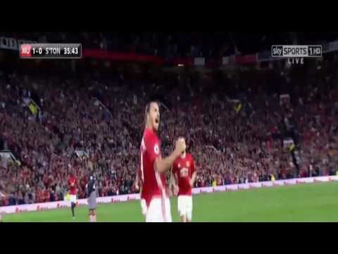 Zlatan ibrahimovic goal rooney assist- Manchester United vs southampton