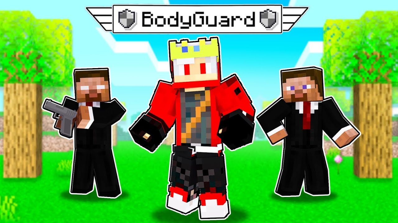 Herobrine Became My Bodyguard For 24 HOURS in Minecraft