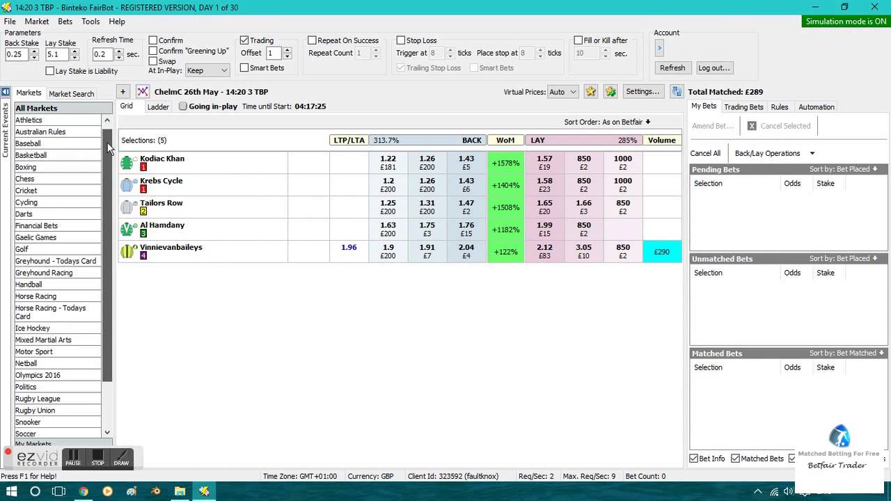 Betfair Trader