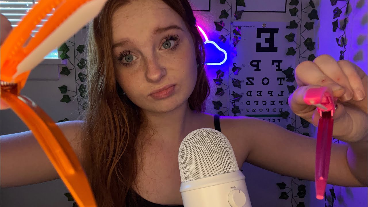 ASMR Crazy Girl Clips Back Your Hair… Again.