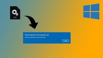 Log Out Windows 10  Users -  Batch File