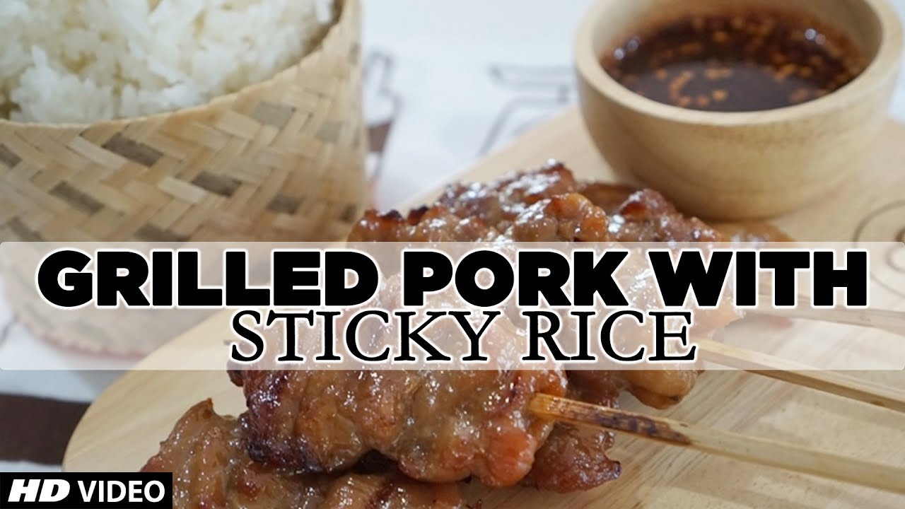 ULtimate Thai Street Food | Grilled Pork With Sticky Rice - YouTube