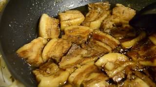 豚の角煮のススメ ( How to make pork squares seasoned in soy )