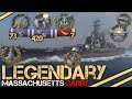 The Unbreakable Massachusetts - 296K DMG  - World of Warships