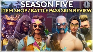 Every Season 5 Skin Reviewed (Battle Pass and Item Shop) (Fortnite Battle Royale)