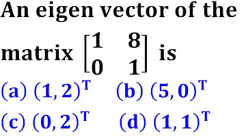 eigenvalues and eigenvectors of the matrix du iit jam Mathematical Statistics 2011 linear algebra