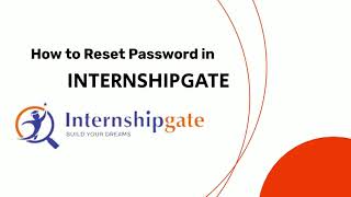 How To Reset Password In Internshipgate Portal Internshipgate