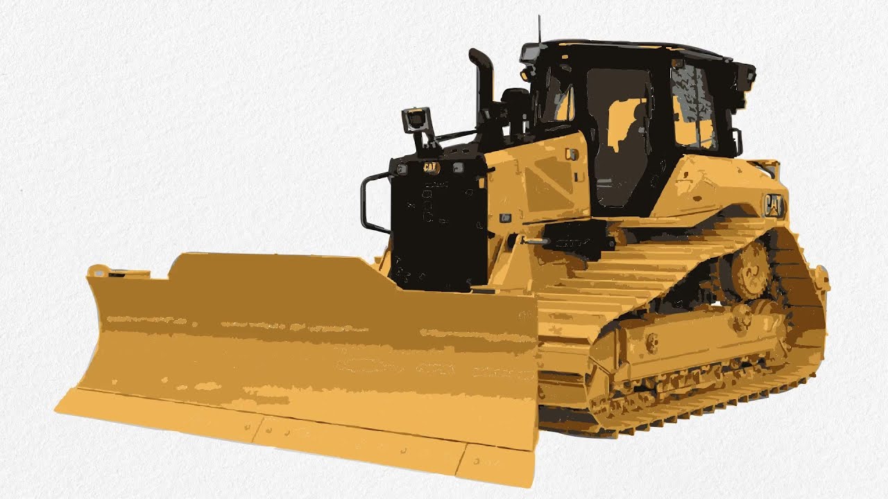 BULLDOZER Drawing for Toddlers & Kids | Easy Drawing, Painting, Coloring & BULLDOZER Song