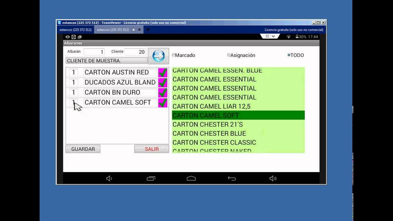 video sincroniza tablet estancos