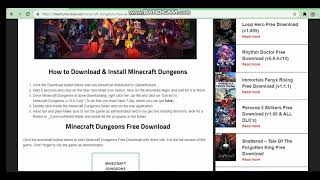Free Dl Minecraft Dungoens