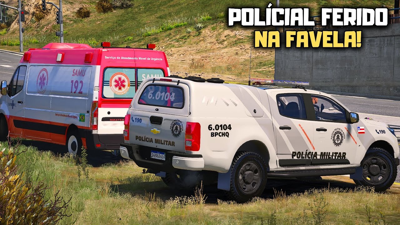 POLÍCIAL DO CHOQUE FOI GRAVEMENTE FERIDO EM OPERAÇÃO NA FAVELA | PMBA - POLICIA NO GTA 5