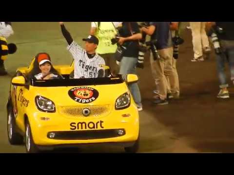 阪神タイガース2017/ヒーローインタビュー後の伊藤隼太選手はやっぱ凛々しいですね(2017.09.10)