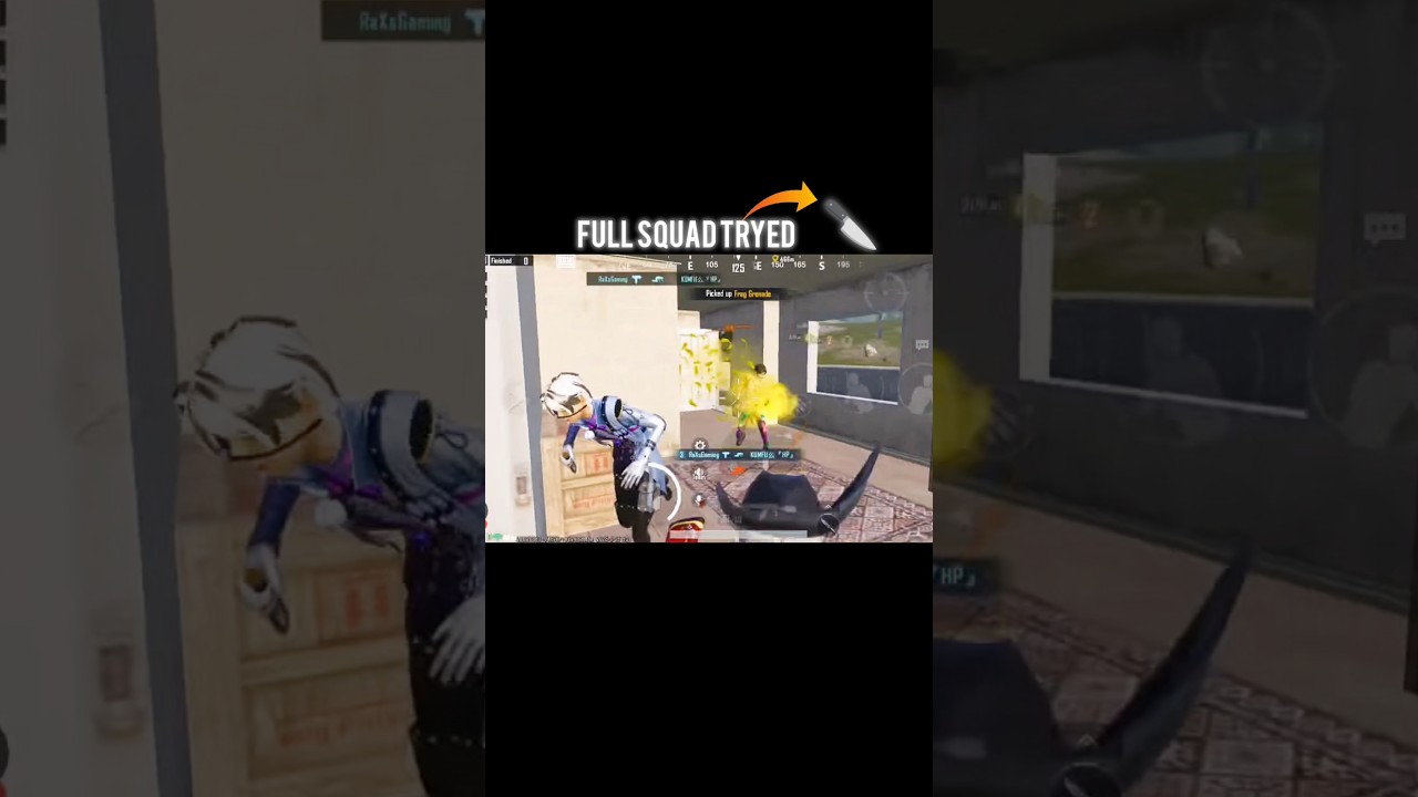 FULL SQUAD RUSH WITH KNIFE 