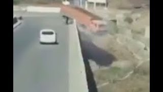 Trucks Falling Off Cliffs and Bridges