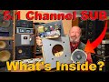 What's Inside? Active Subwoofer 5.1 Channel Amplifier Elta 8901CS Home Cinema - Bass Speaker Woofer