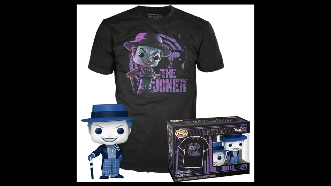 Batman 1989 The Joker Funko Pop! Vinyl Figure and Adult Pop! T-Shirt 2-Pack
