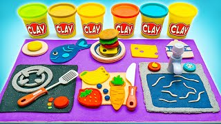 Hagamos Mini Conjunto de Cocina y Comida de Arcilla 🍳 Juguetes DIY Fáciles screenshot 5