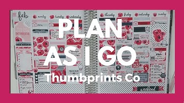 PLAN WITH ME // Plan As I Go Rewind // Ft. Thumbprints Co!