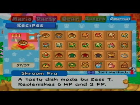 Paper Mario Ttyd Bonus 6 Recipes Youtube