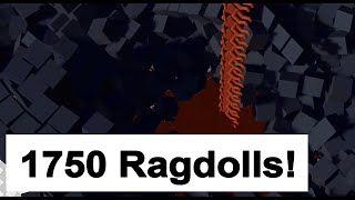 Unity Havok Physics - Dropping 1750 Ragdolls into a pile of cubes by Mohammad Reza Taesiri 178 views 4 years ago 1 minute, 19 seconds