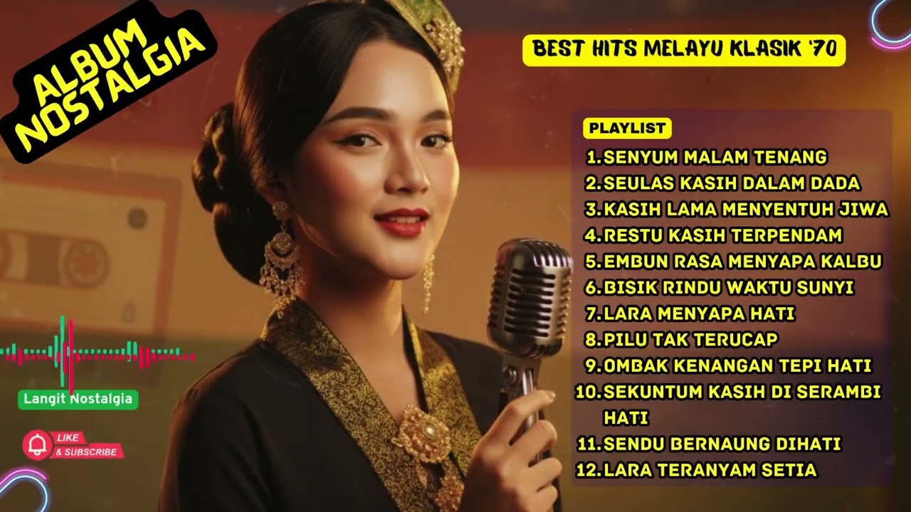 😭💔SENYUM MALAM TENANG ! 🎵 BEST HITS MELAYU KLASIK 70-AN