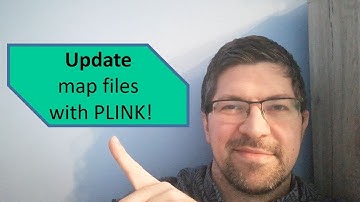 Update genomic map positions with PLINK