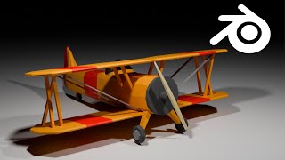 Low Poly Plane in Blender | Modeling Timelapse