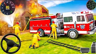 Fire Truck City Rescue Simulator - 911 US Emergency Fire Truck Driving 3D - Android Gameplay screenshot 4