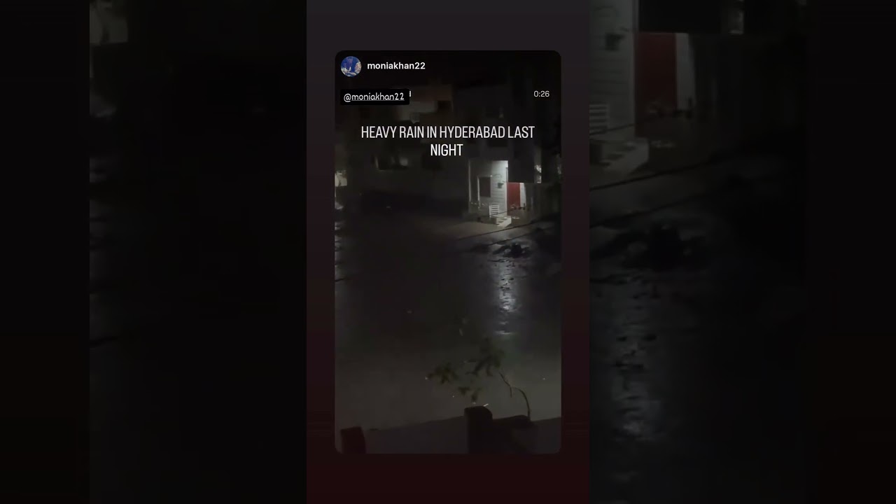 Heavy Rain ☔️ in Hyderabad Pakistan 🇵🇰 