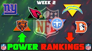 NFL Week 2 Power Rankings | Giants Up & Bolts Down!