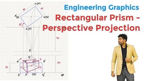 Rectangular Prism | Visual Ray method | Perspective Projection | Engineering Graphics | EG | TAMIL