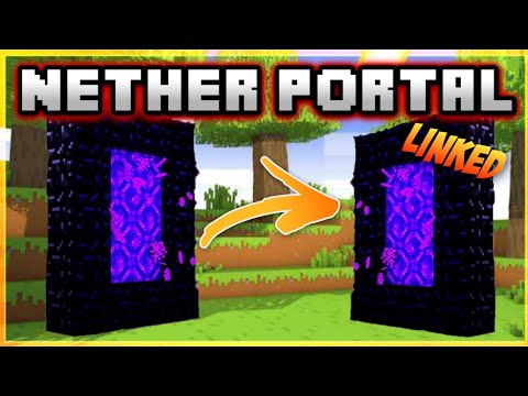 How To Link Nether Portal In Minecraft Pocket Edition || Hindi