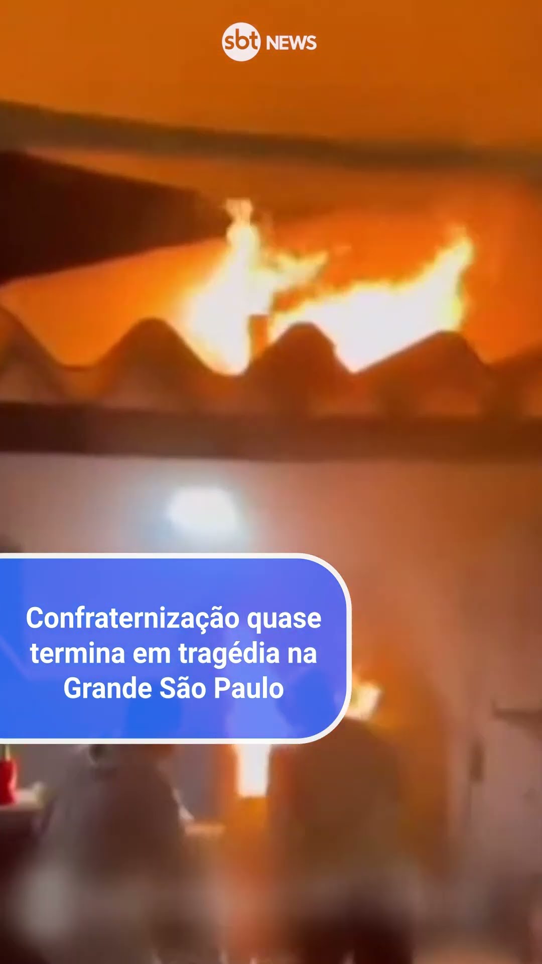 Churrasqueira pega fogo durante confraternização em Mogi das Cruzes