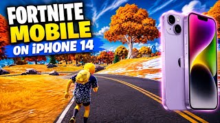 iPhone 14 Fortnite Mobile New Map 60FPS Gameplay